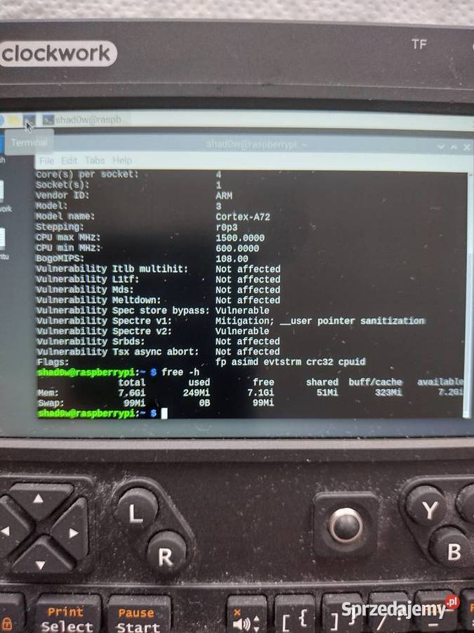 Clockwork Pi uConsole 8GB ram 4 Zielona Góra