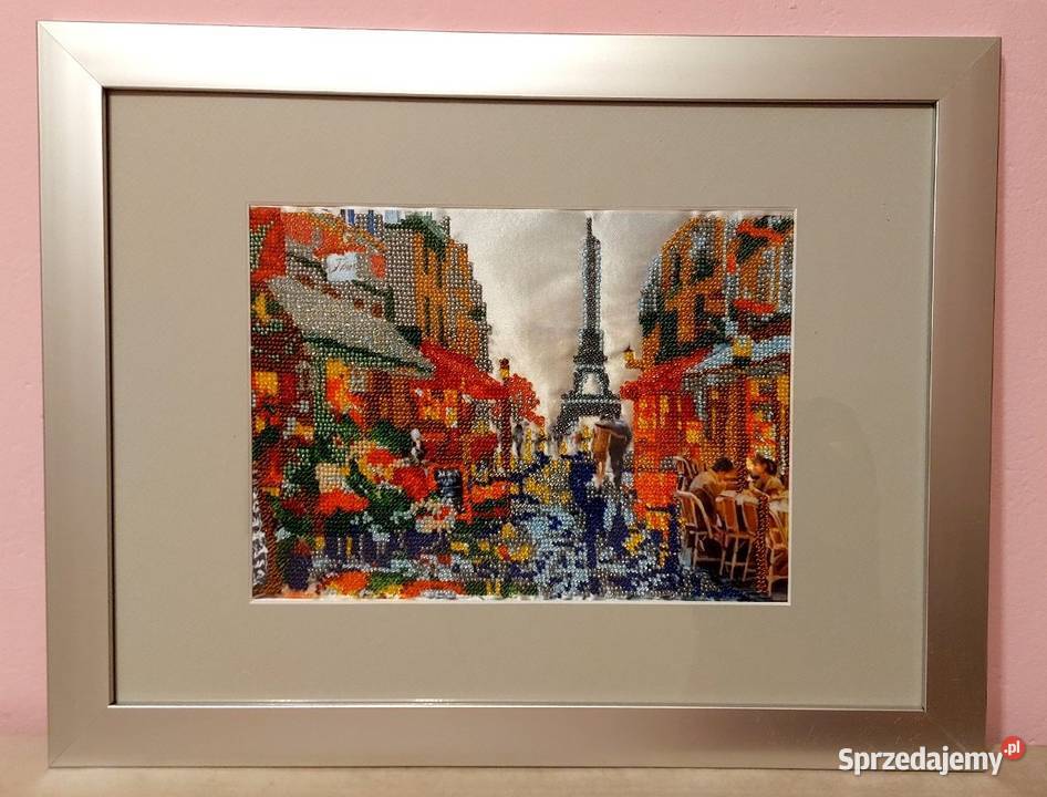Obraz haft diamentowy Paryż Wieża Eiffla w ramie Goczałkowice-Zdrój