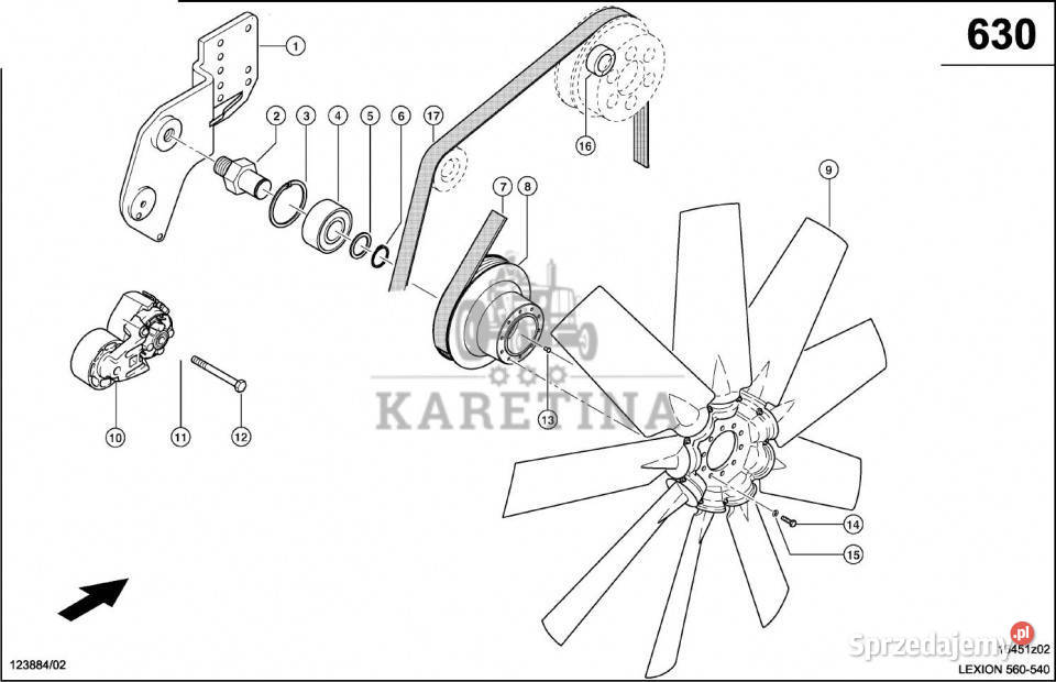 Claas Lexion 560 ROTOR 0006683801 Pozostałe Jastrzębniki
