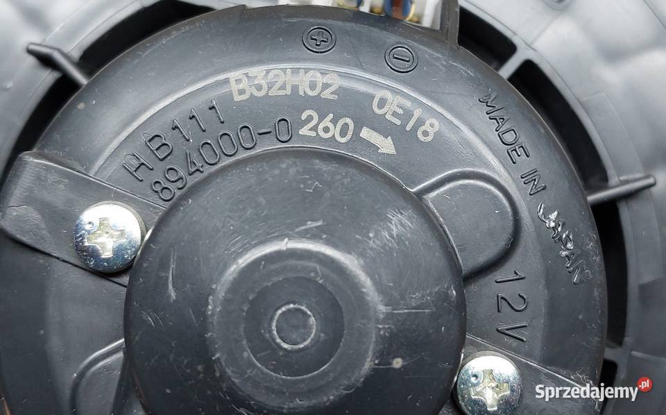 WENTYLATOR DMUCHAWA NAWIEWU MAZDA 5 8940000 osobowe Mielęcin sprzedam