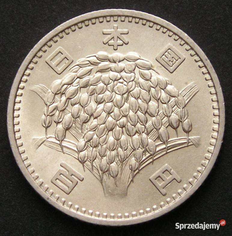 JAPONIA 100 JEN YEN 1963 SREBRO STAN MENNICZY Łódź