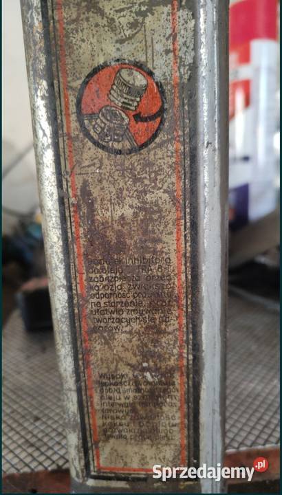 Oryginalny kanister z olejem lata 70 te Cieszyn