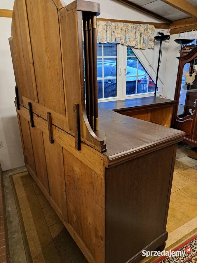 Piękny bufet z lustrem pomocnik secesja Antyki, Sztuka, Kolekcje Myślibórz sprzedam