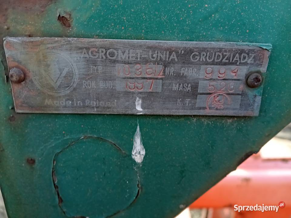Pług 4 unia Grudziądz Wodzierady sprzedam