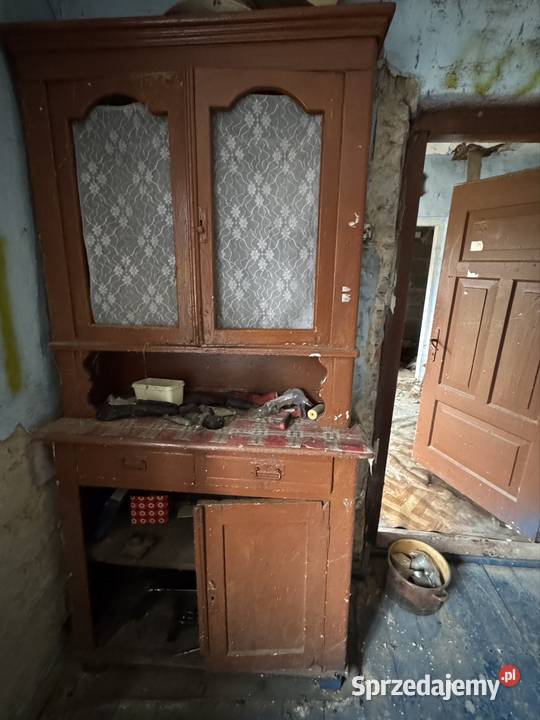 Ponad 100 letni zabytkowy do renowacji Kredensy i witryny Tomaszów Mazowiecki