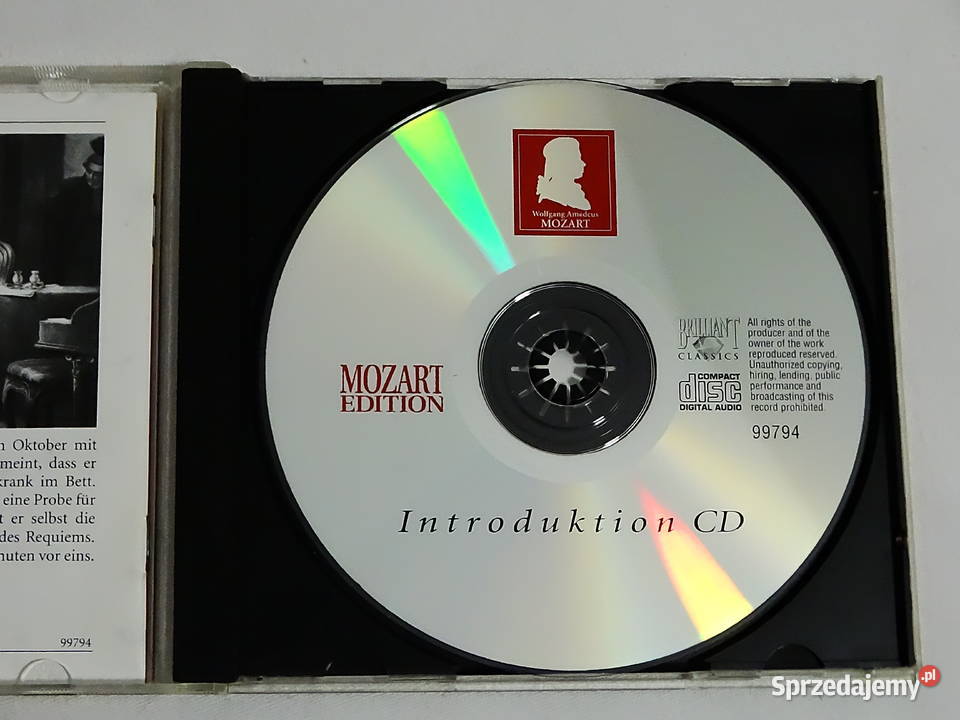 Mozart Mozart Edition Introduction CD Label