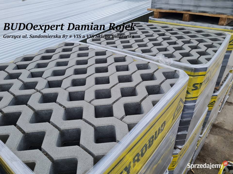 Płyta ażurowa betonowa Meba 60x40x8 60x40x10 Materiały budowlane