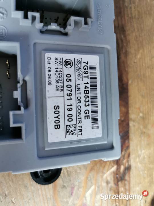 MODUŁ DRZWI LEWY PRZÓD FORD MONDEO MK4 0710 Układ elektryczny Margonin