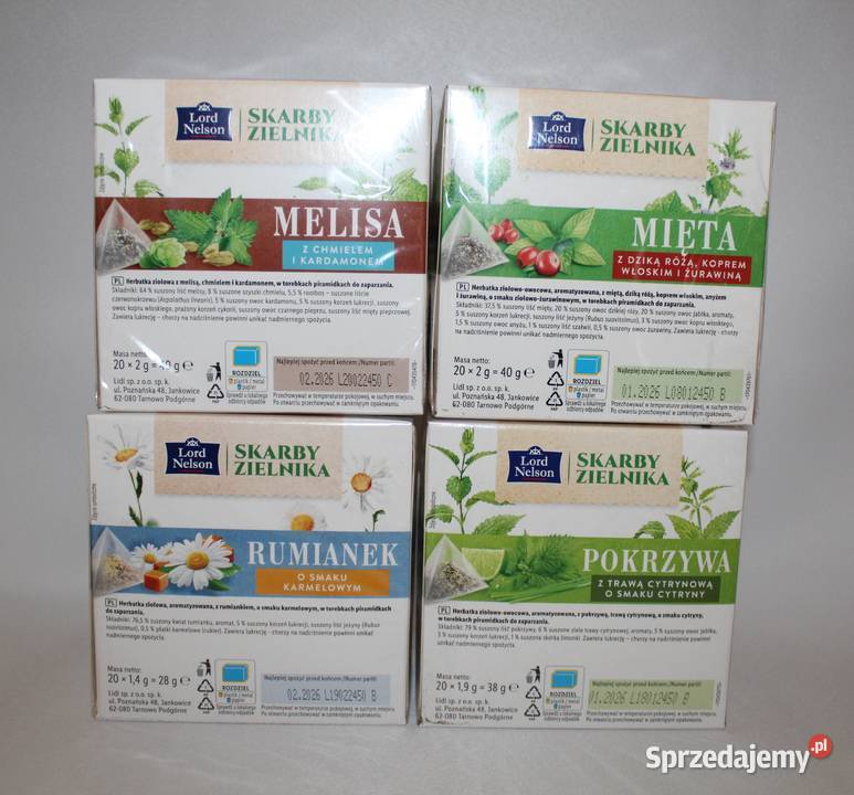 Lord Nelson herbata ziołowa melisa rumianek