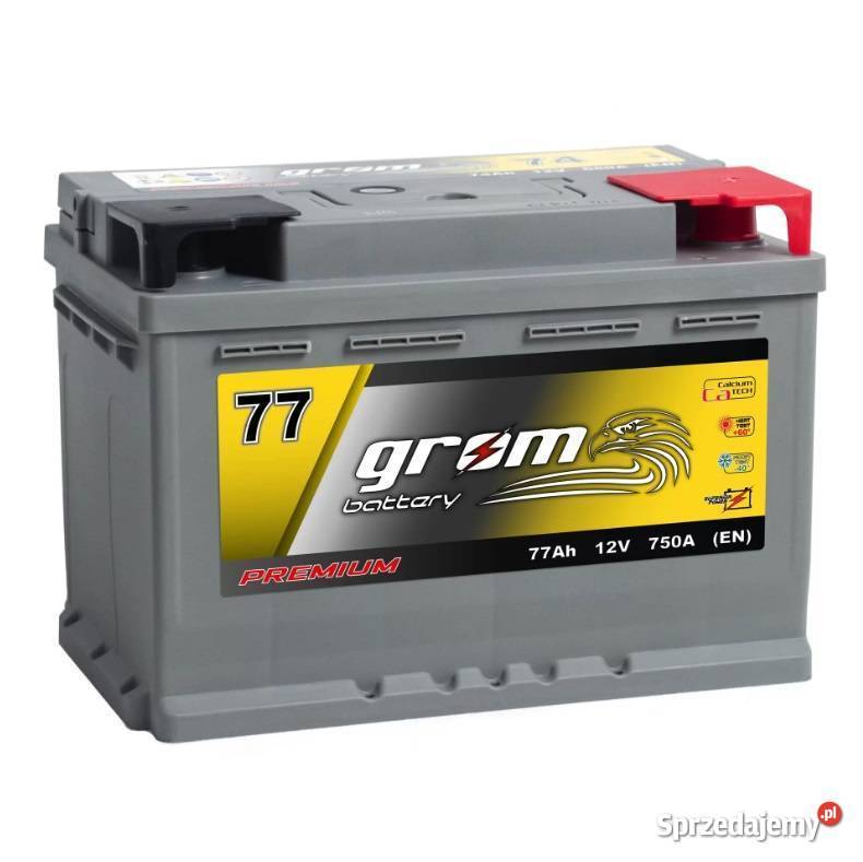 Akumulator Grom Premium 77Ah750A akumulatory Układ elektryczny Bydgoszcz