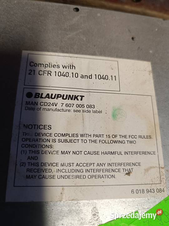 Radio samochodowe Man Blaupunkt Chojnów