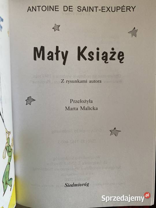 Maly KsiazeAde SaintExupery sprzedam