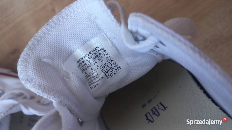 Converse All Star białe rozmiar 39 stan
