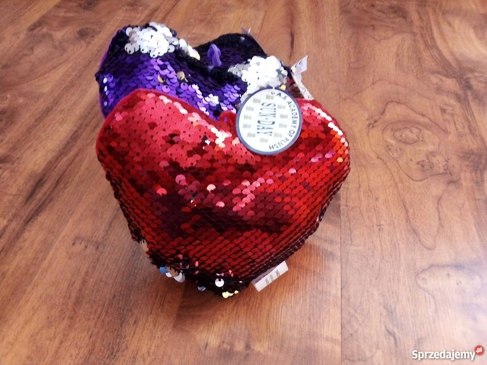 Serduszka odwracane cekiny Nowe Olkusz