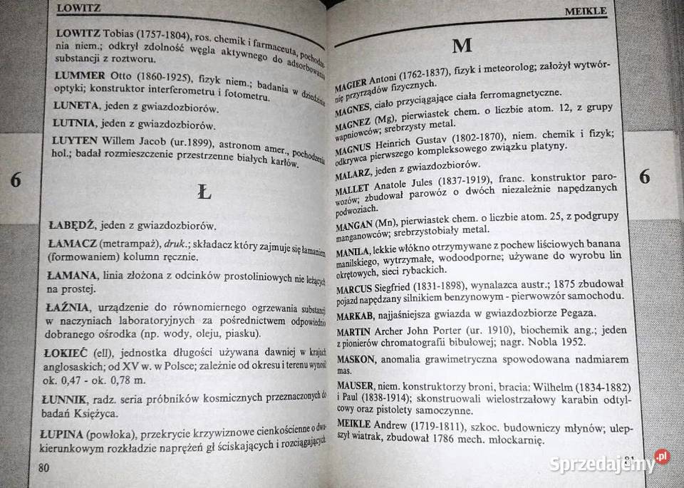 Kieszonkowa encyklopedia krzyżówkowiczów F Leki Chełm sprzedam