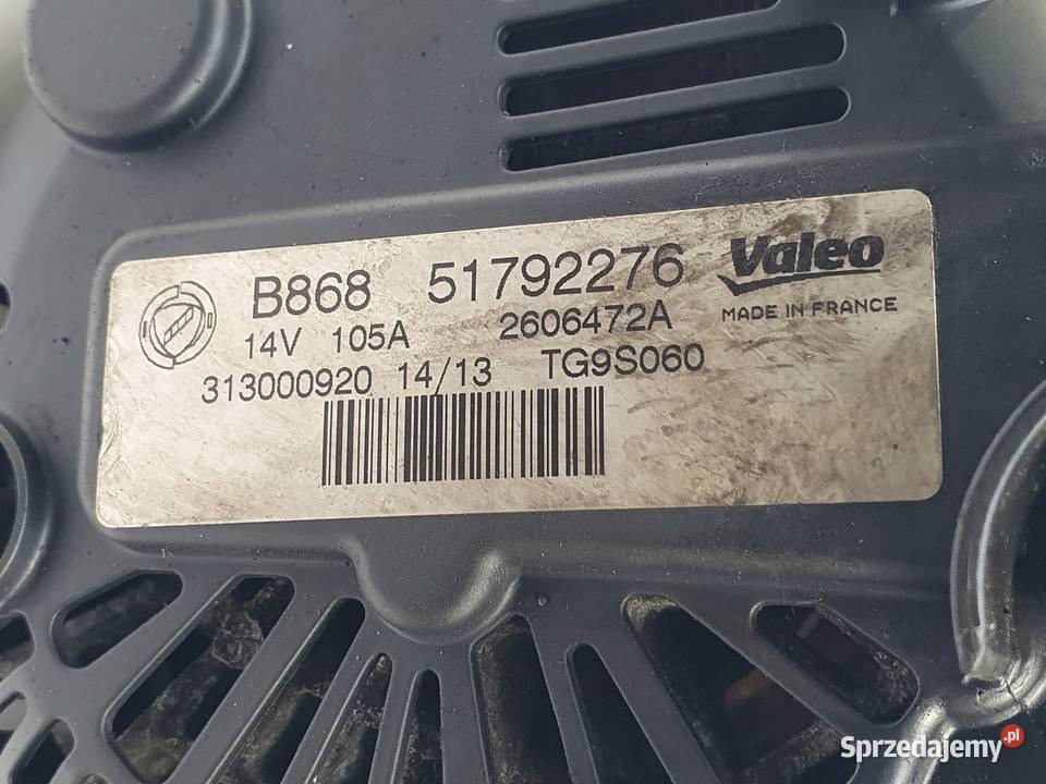 ALTERNATOR Citroen Nemo 13 HDI valeo 51792276 osobowe Chełm