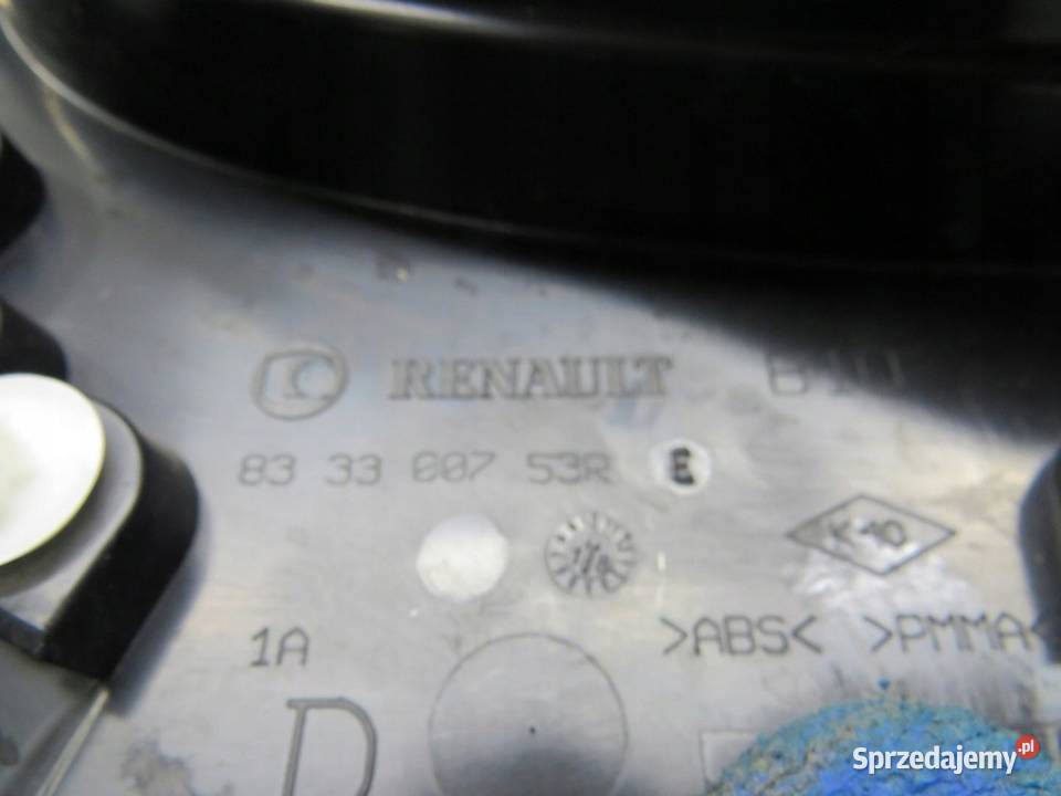 LISTWA BŁOTNIKA PRAWY TYŁ RENAULT ZOE 833300753R sprzedam
