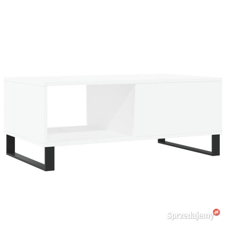 Stolik kawowy biały 90x50x365 materiał Stoły mazowieckie