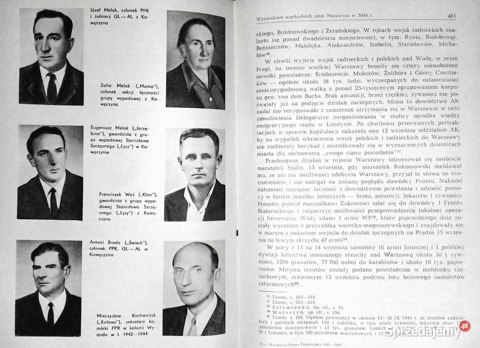 Warszawa Prawa Podmiejska 1942 1944 Z walk PPR Chełm