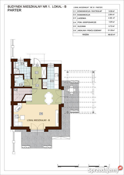 Dom w Zabudowie Bliźniaczej Brzezie Gm Zabierzów ogródek Domy