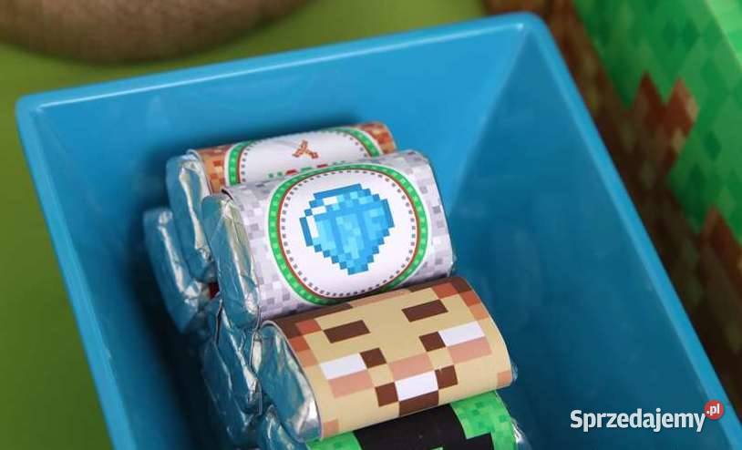 Minecraft szablony słodki stół urodziny Pozostałe Poznań