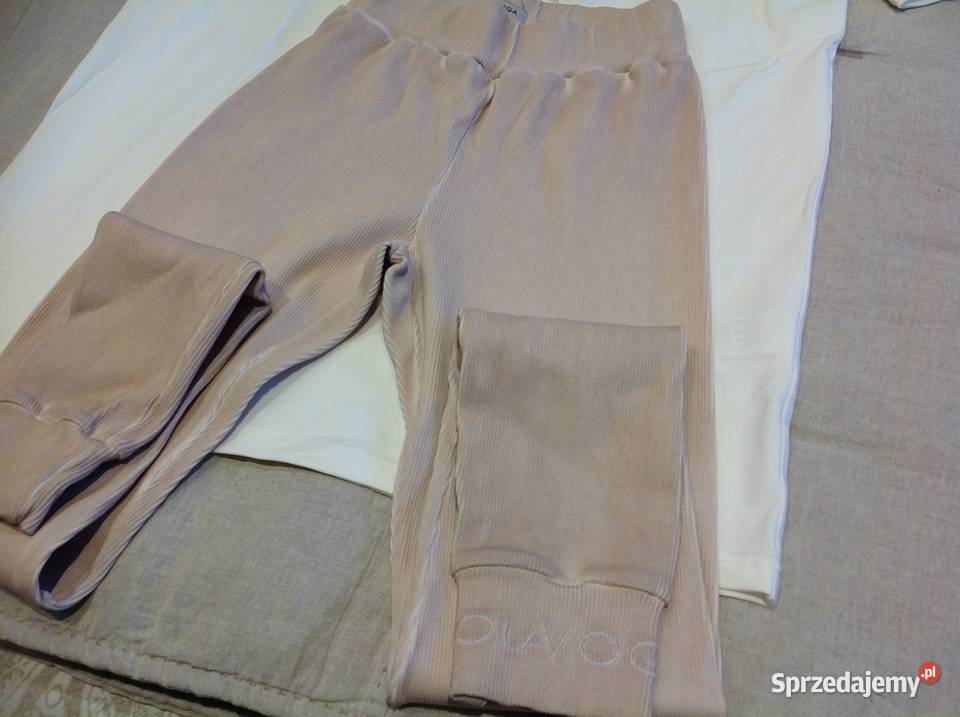 Kpl Koszulka Legginsy OLA VOGA L Nowy biały Nowa Sól