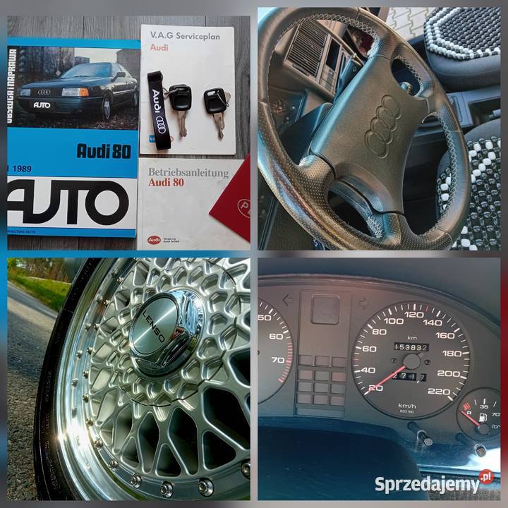 AUDI 80 B3 18 benzyna 1990 153000 wtrysk wielkopolskie Leszno