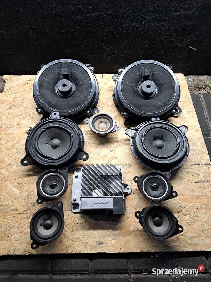 Zestaw oryginalnych głośników Bose wzmacniacz Sprzęt audio fabryczny Marki