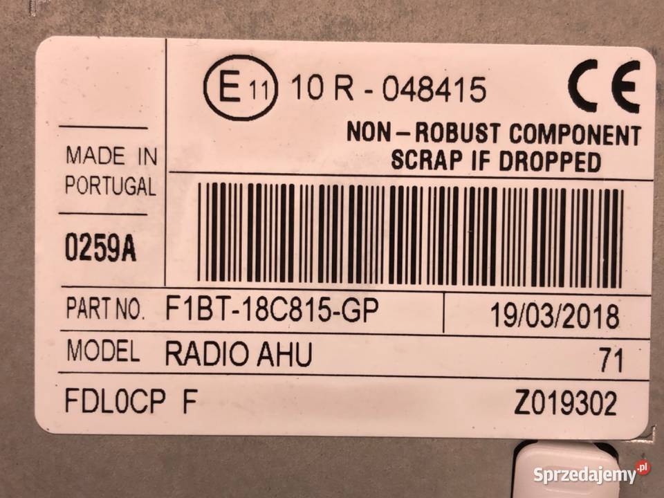 RADIO FORD FOCUS III ODTWARZACZ MULTIMEDIA