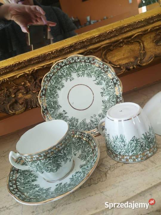 Talerzyk Liście ze złoceniami Ręcznie malowane Gdańsk