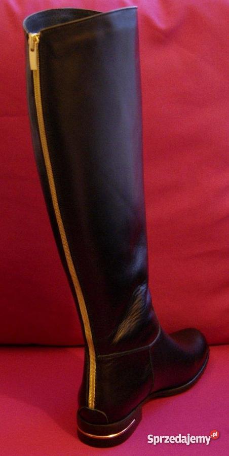 KOZAKI Oficerki skóra 255 Rozmiar 39 Warszawa