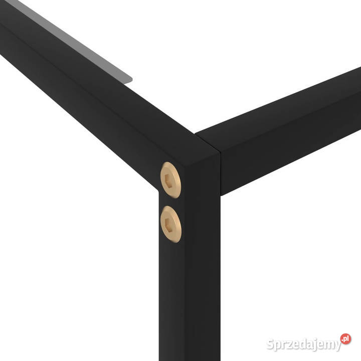 Stolik konsolowy przezroczysty 120x35x75 szkło Stoły