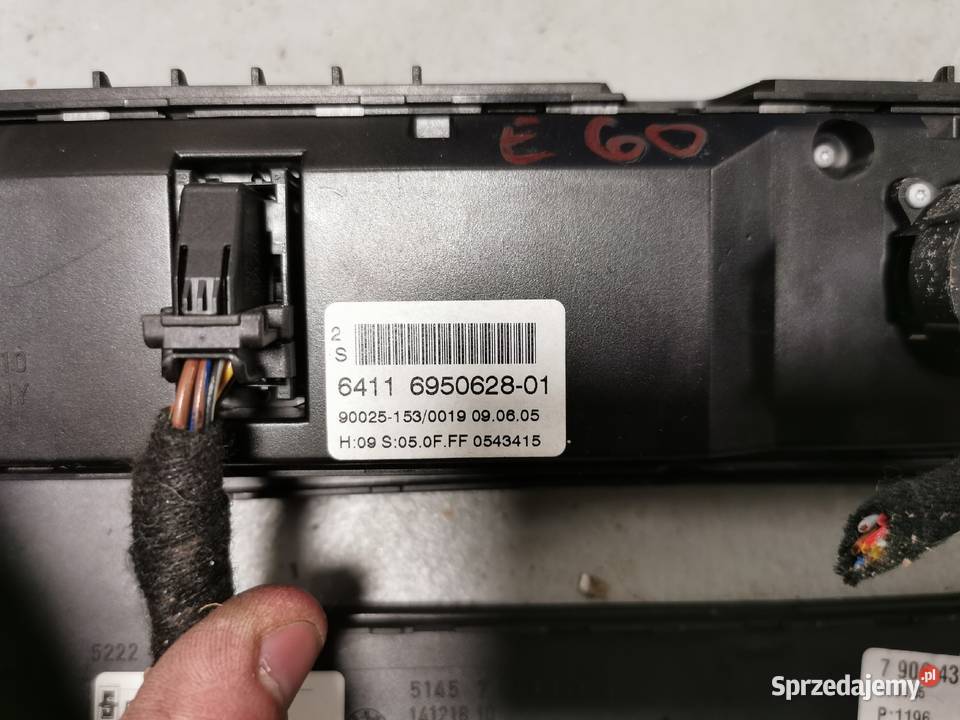 bmw E60 panel sterowania klimatyzacji nawiewu Międzychód