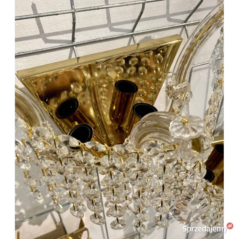 KINKIET KRYSZTAŁOWY N72 ZŁOTY Opole