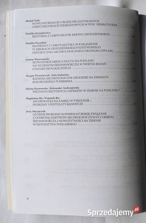 Stan badań archeologicznych na pograniczu polsko Hajnówka