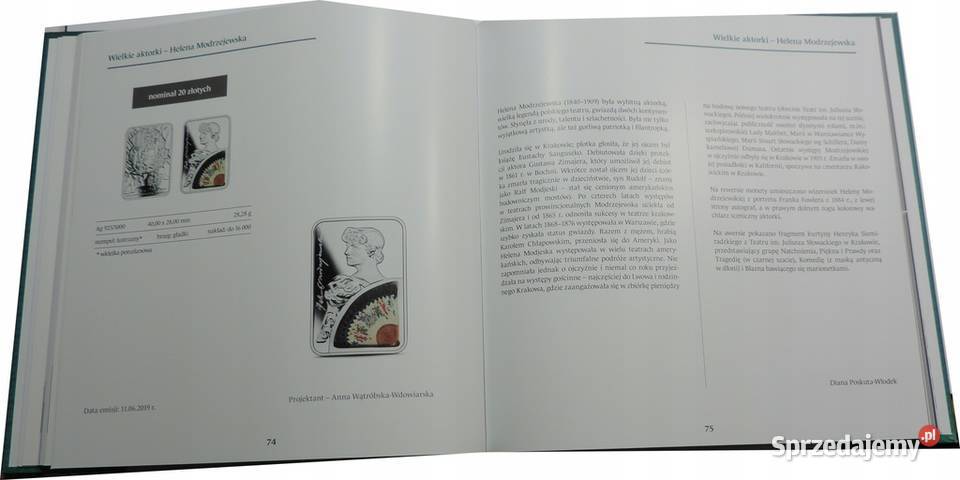 Katalog NBP Monety i banknoty kolekcjonerskie Warszawa sprzedam