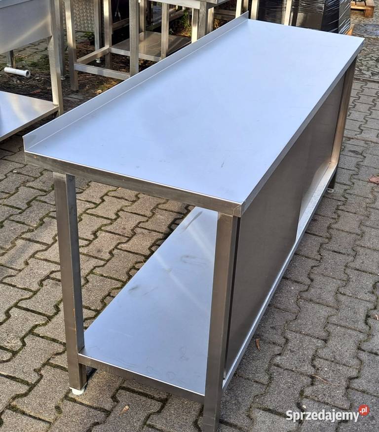 STÓŁ GASTRO Z SZAFKĄ DRZWI SUWANE 2006085 M1175N Nowe Skalmierzyce sprzedam