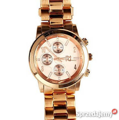 Unikatowy złoty zegarek River Island na rękę Śrem sprzedam