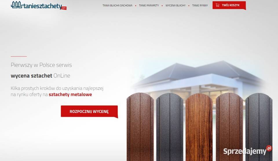 Sztachety metalowe Ogrodzenie poziome Sztachety Limanowa