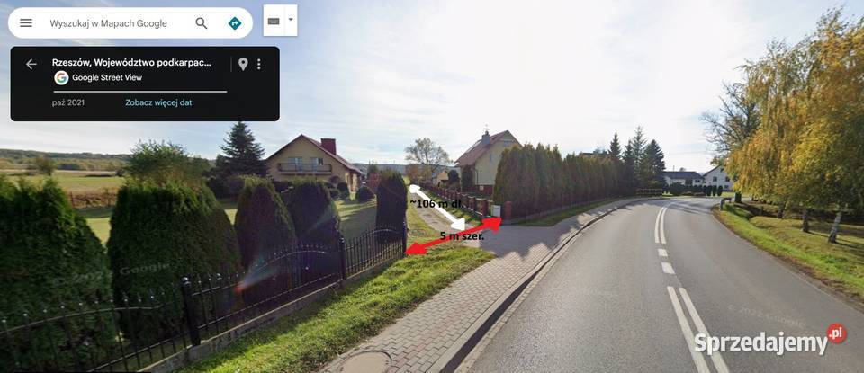 Działka budowlana 10 a Budziwojska Rzeszów