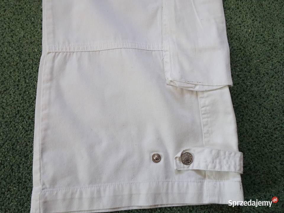 Białe spodnie bojówki cargo SANCTED 36 38 Nowy Sącz