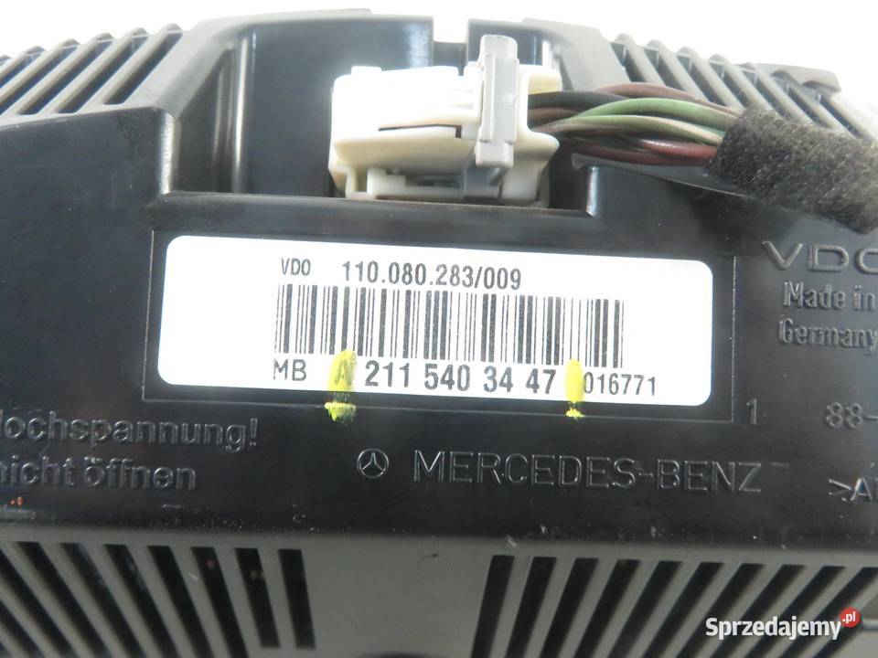 LICZNIK MERCEDES W 211 CDI 2115403447 małopolskie sprzedam