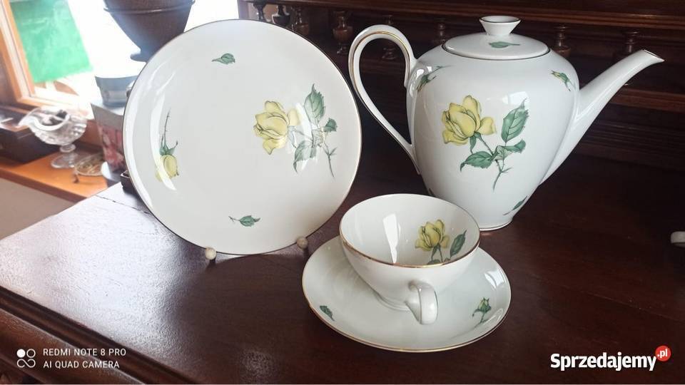 Konfiturówki 5 sztuk z żółtą różą Syg Gdańsk