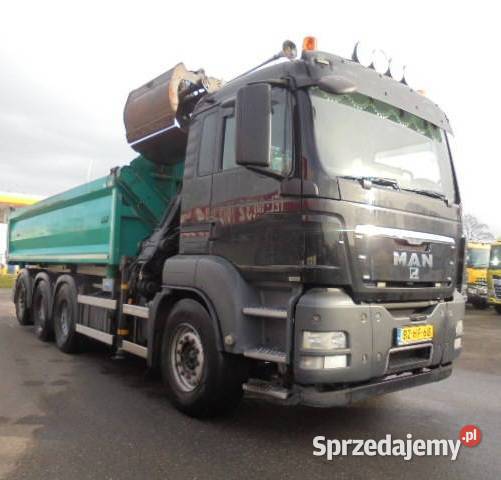 Wywrotka 4 osiowa 8x4 z dzwigiem Man Tgs Warszawa