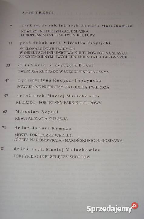 x AS Fortyfikacje Śląska Twierdze Kłodzko i Książki naukowe i popularnonaukowe Warszawa