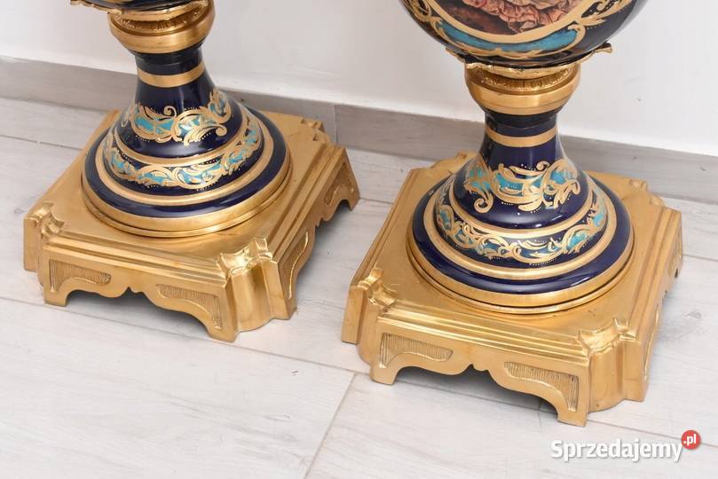 Francuski Zestaw Porcelanowy Wazy Amfora Amfory Kraków