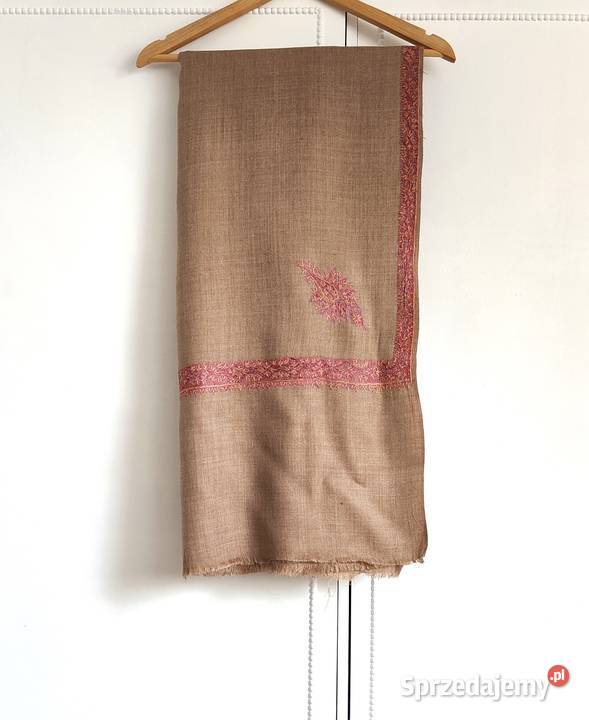 Szal orientalny indyjski haftowany haft paisley Szczecin