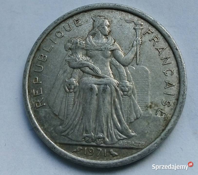 NOWA KALEDONIA2 FRANCS1971 r Legionowo
