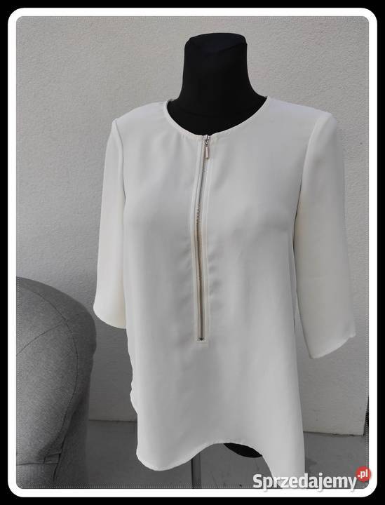 Zara basic biała bluzka koszula damska XS 34 36 3/4 Bluzki i koszule Płock