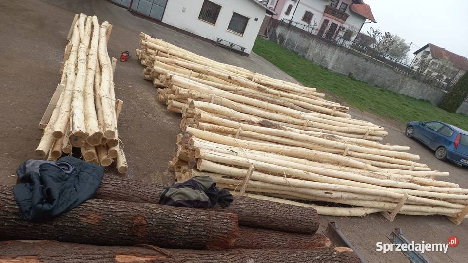 Akacja korowana toczona Deski słupki kantówka Wolbrom